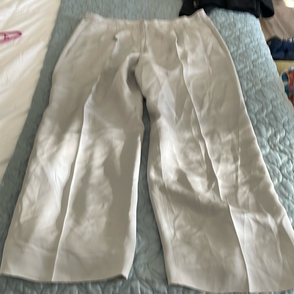 Joseph Chaus, gray silk pants size 12 - Picture 1 of 8